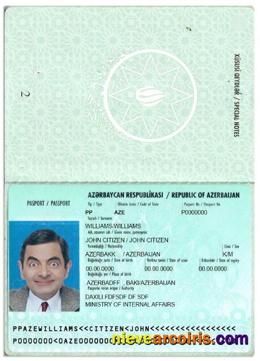 Azerbaijan passport version 2